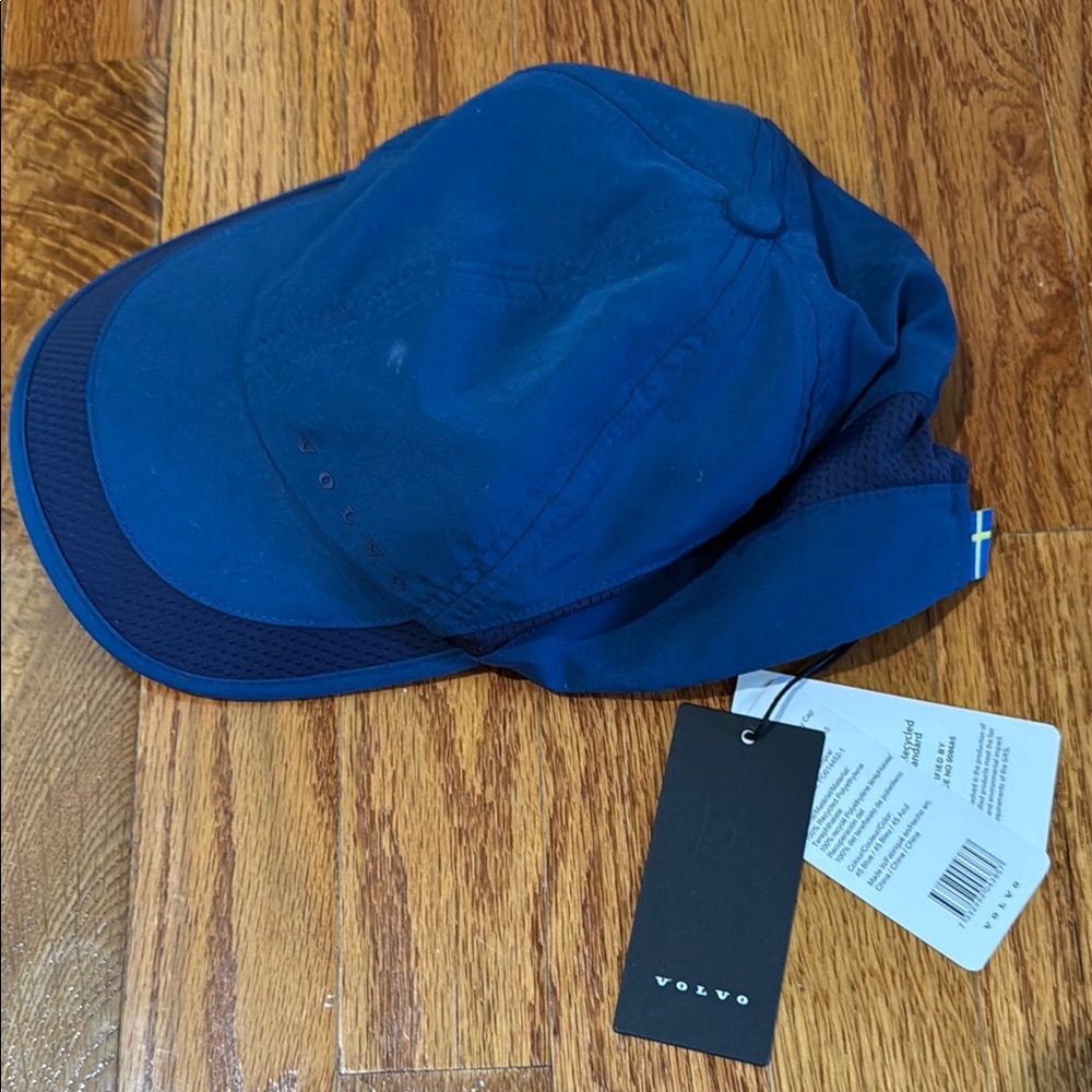 NWT Blue Volvo brand Men's fast dry hat